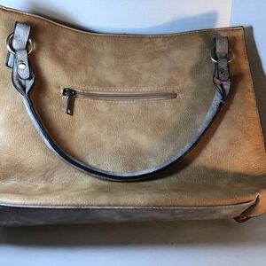 Jen & Co. Womens Brown Leather Purse
